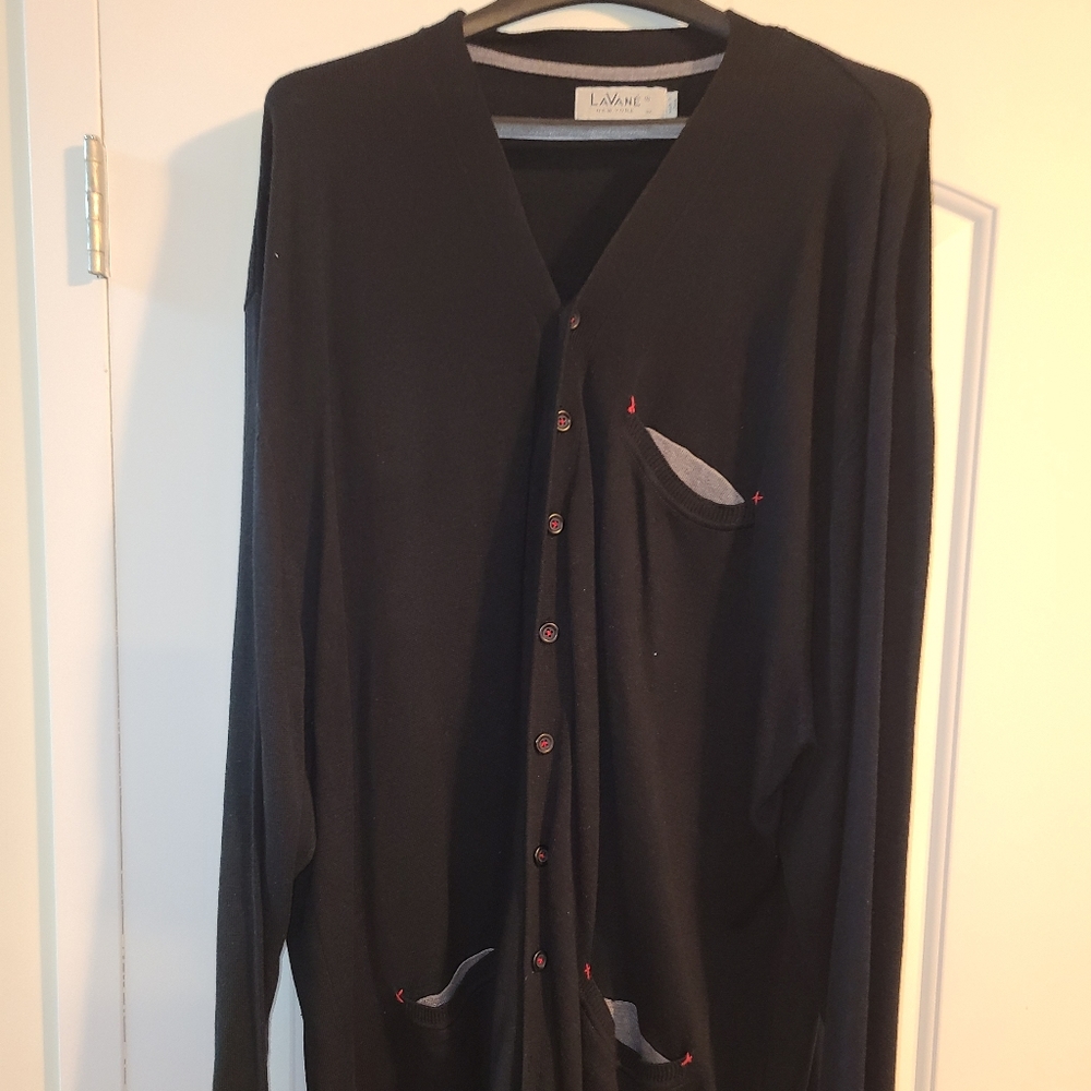 Light weight V neck button up sweater